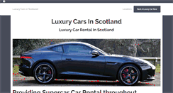 Desktop Screenshot of luxurycarsinscotland.com