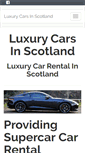 Mobile Screenshot of luxurycarsinscotland.com
